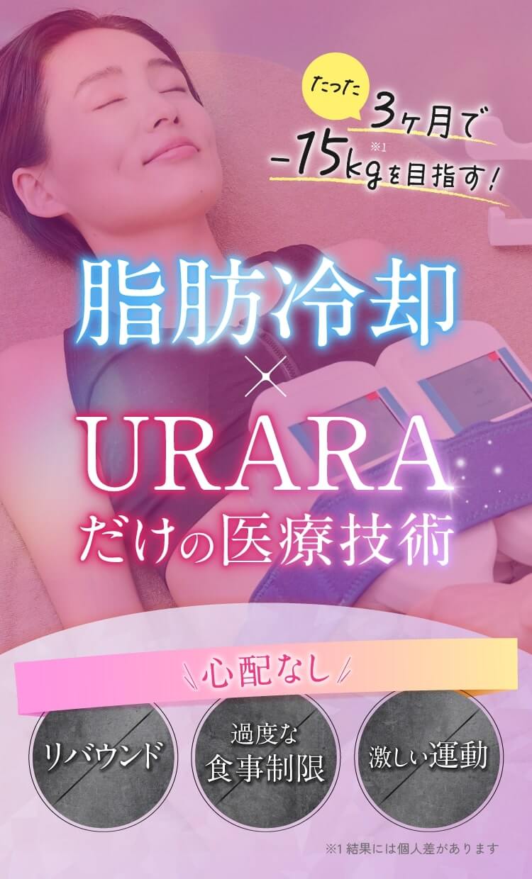 次世代医療痩身技術で3ヶ月-15kg